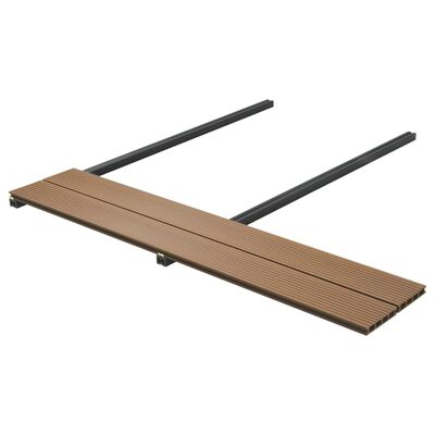 vidaXL WPC Hollow Decking Boards with Accessories 20 m² 2.2 m Teak