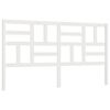 vidaXL Bed Headboard White 206x4x104 cm Solid Wood Pine