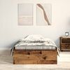vidaXL Bed Frame with Drawer Old Wood 90 x 200 cm Engineered Wood