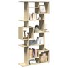 vidaXL Book Cabinet Sonoma Oak 92x29x188 cm Engineered Wood