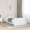 vidaXL Bed Frame without Mattress White 100x200 cm Engineered Wood