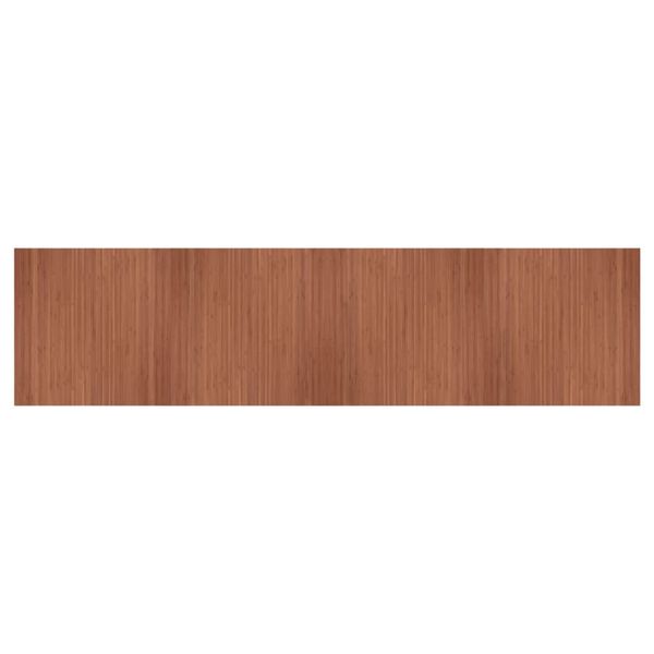 vidaXL Rug Rectangular Brown 100x400 cm Bamboo