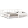 vidaXL Pull-out Day Bed without Mattress White 2x(90x190)cm
