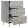 vidaXL Bedside Cabinet Grey Sonoma 40x40x66 cm Engineered Wood