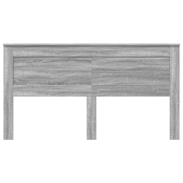 vidaXL Headboard with Headboard Grey Sonoma 200 cm Engineered Wood