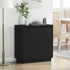 vidaXL Sideboard with Door Black Oak 71 x 34.5 x 75 cm Engineered wood
