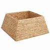vidaXL Christmas Tree Collar Square Brown 60 x 60 x 28 cm