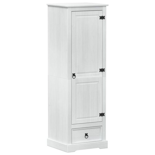 vidaXL Wardrobes with Drawer White 55 x 50 x 170 cm Solid Pine Wood