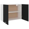 vidaXL Hanging Cabinet Lyon Black 80x31x60 cm Engineered Wood