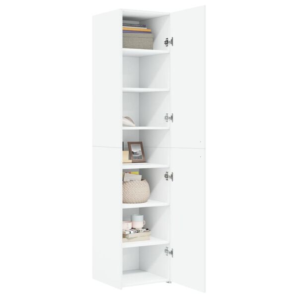 vidaXL Highboard White 40x42.5x185 cm Engineered Wood
