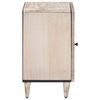 vidaXL Bathroom Cabinet White 38 x 33.5 x 58 cm Solid Mango Wood