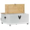 vidaXL Storage box with Drawer White 90 x78 x 45 cm Solid Pine Wood