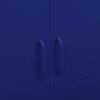 vidaXL Wardrobe Navy Blue 90x50x180 cm Steel