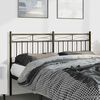 vidaXL Metal Replace Headboard Black 150 cm