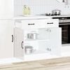 vidaXL Kitchen Base Cabinet Kalmar High Gloss White Engineered Wood
