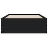 vidaXL Bed Frame with Drawers without Mattress Black 100x200 cm