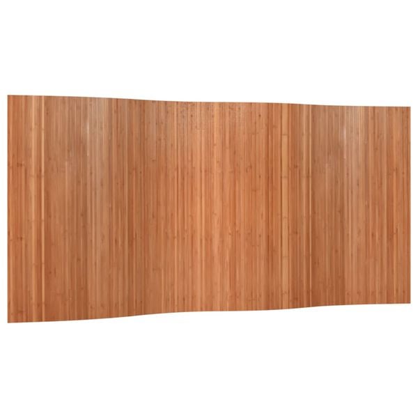 vidaXL Room Divider Brown Width 400 cm Height 165 cm Bamboo