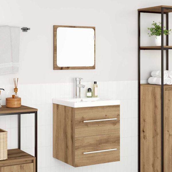 vidaXL Bathroom Furniture Set 2 pcs Artisan Oak Engineered Wood