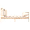 vidaXL Bed Frame without Mattress Solid Wood 200x200 cm (810450+814114)