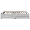 vidaXL Bed Frame with Drawers without Mattress Grey Sonoma 140x200 cm