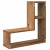 vidaXL Wall Cube Shelves 2 pcs Old Wood 50x15x50 cm Engineered Wood