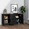 vidaXL Sideboard Black 100x36x60 cm Engineered Wood
