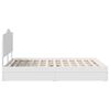 vidaXL Storage Bed with Headboard White 140 x 190 cm Engineered Wood
