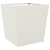 vidaXL Garden Planters White 2 pcs 50x50x50 cm Steel