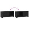 vidaXL TV Cabinet Set Black Oak 90 x 35 x 40 cm Engineered Wood