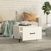 vidaXL Coffee Table with Metal Legs White 50x50x40 cm