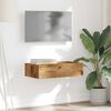 vidaXL TV Cabinet with LED Lights Old Wood 60x35x15.5 cm