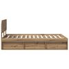 vidaXL Bed Frame Artisian Oak 120 x 200 cm Solid Pine Wood