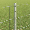 vidaXL Fence with Post Silver 1.2 x 10 m Steel