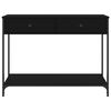 vidaXL Console Table Black 100x34.5x75 cm Engineered Wood