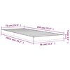 vidaXL Bed Frame without Mattress 75x190 cm Small Single Small Single Solid Wood Pine