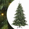vidaXL Artificial Hinged Christmas Tree Green 210 cm PVC and Steel