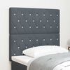 vidaXL Headboard with Headboard Dark Grey 90 cm Faux Leather