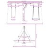 vidaXL Outdoor Swing Set with Swing, Disc Swing, Nest Swing