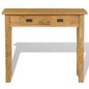 vidaXL Console Table Solid Teak 90x30x80 cm