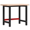 vidaXL Workbench 100x(55-60)x83 cm Solid Wood Beech