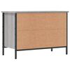 vidaXL Shoe Cabinet Grey Sonoma 69x35x50 cm Engineered Wood