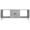 vidaXL Coffee Table Concrete Grey 102x50x40 cm Engineered Wood