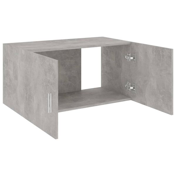 vidaXL Wall Mounted Cabinet Concrete Grey 80x39x40 cm Engineered Wood