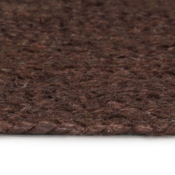 vidaXL Handmade Rug Jute Round 120 cm Brown