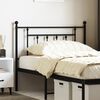 vidaXL Metal Replace Headboard Black 107 cm