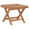 vidaXL Footrest | Teak wood | Medium | Foldable | Rustic | Outdoor Footrest