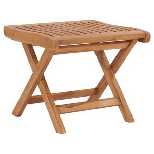 vidaXL Footrest | Teak wood | Medium | Foldable | Rustic | Outdoor Footrest