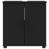 vidaXL Bathroom Cabinet Black 61 x 35 x 64 cm Engineered wood & Metal