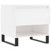 vidaXL Coffee Tables 2 pcs High Gloss White 50x46x50 cm Engineered Wood