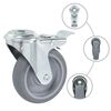 vidaXL 12 pcs Bolt Hole Swivel Casters 100 mm
